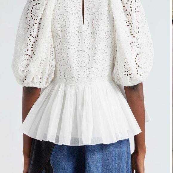 NWT Sea New York Maeve Eyelet Peplum sz small $350 - Picture 2 of 7